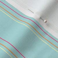 simple vertical trio stripes - blue