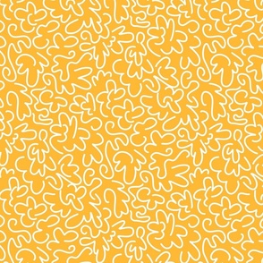 Squiggly Lines Gold Small