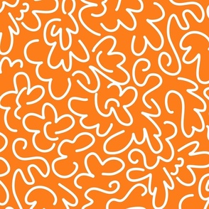 Squiggly Lines Orange