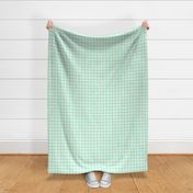 3/4" Gingham: Mint Green Gingham Check, Buffalo Check, Buffalo Plaid