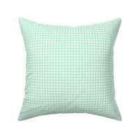 3/16" Gingham: Mint Green Gingham Check, Tiny Buffalo Check, Buffalo Plaid