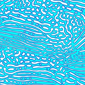 Aqua Dream | abstract blue animal print
