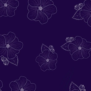Ilima Flowers : Purple Blossoms