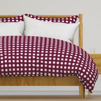 Dark Mulberry Gingham  (#770737)