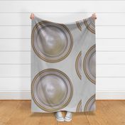 70s - 80s 19.5" Roundel Large on British Grey