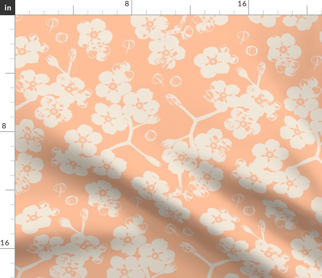 Forget me not - Peach Fuzz, Pantone colour of the year.