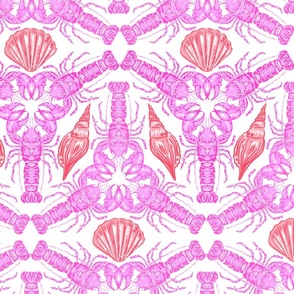 What a crab world-Pink-Medium Scale