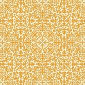 s/ optical illusion maze vermicular pattern marigold yellow
