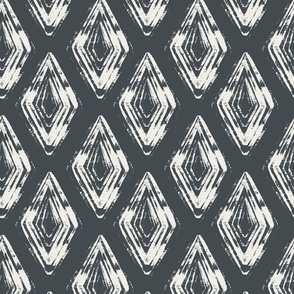 Diamond Shape Pattern Offwhite and OffBlack