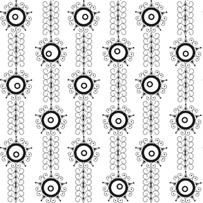 black and white modern geometric pattern art deco 