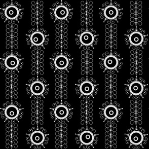 black and white modern geometric pattern art deco 