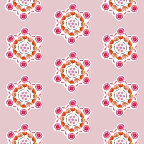 Groovy Flower Mandala- Pink