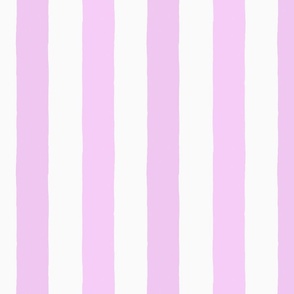 Modern Minimalist Two Tone White and Lilac Purple Deckchair Vertical Coastal Stripes