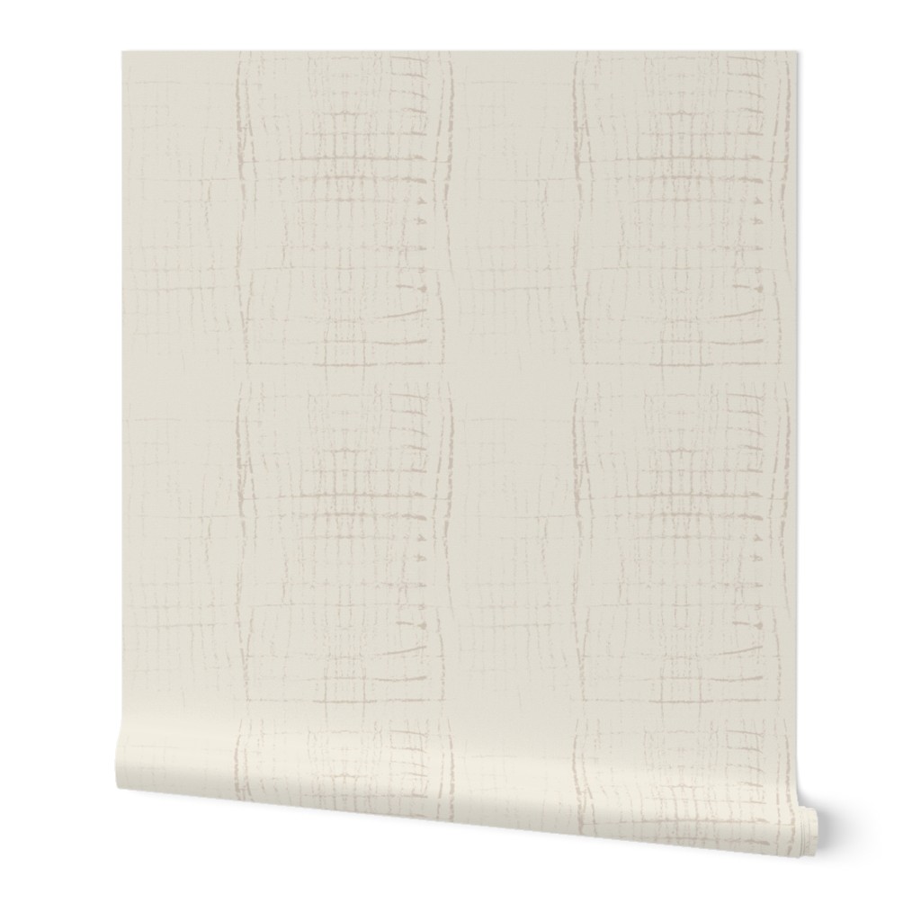 highly textured check grid / squares / textured abstract lines / rough checks / subtle texture / creamy beige