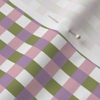 Gingham in pretty modern colours