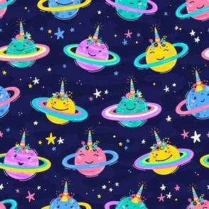 Magic Unicorn Saturn Planets 2