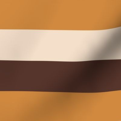 Ecru Large Scale Basic Horizontal Stripes