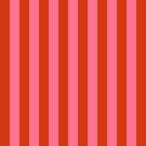 Thin-small-vertical-geometric-vintage-soft-pink-and-retro-dark-red-stripes-XL-jumbo