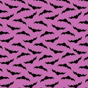 mini bats / black on purple 
