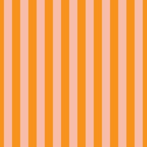 Halloween Awning Stripe Peach And Orange