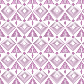 Geometric art deco pattern lilac pink colors with white for home decor 