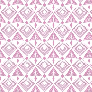 Geometric art deco pattern pink with white colors for home decor