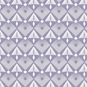 Geometric art deco pattern lilac colors with white for home decor 