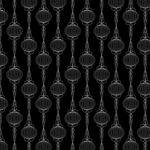 black and white modern geometric pattern art deco  