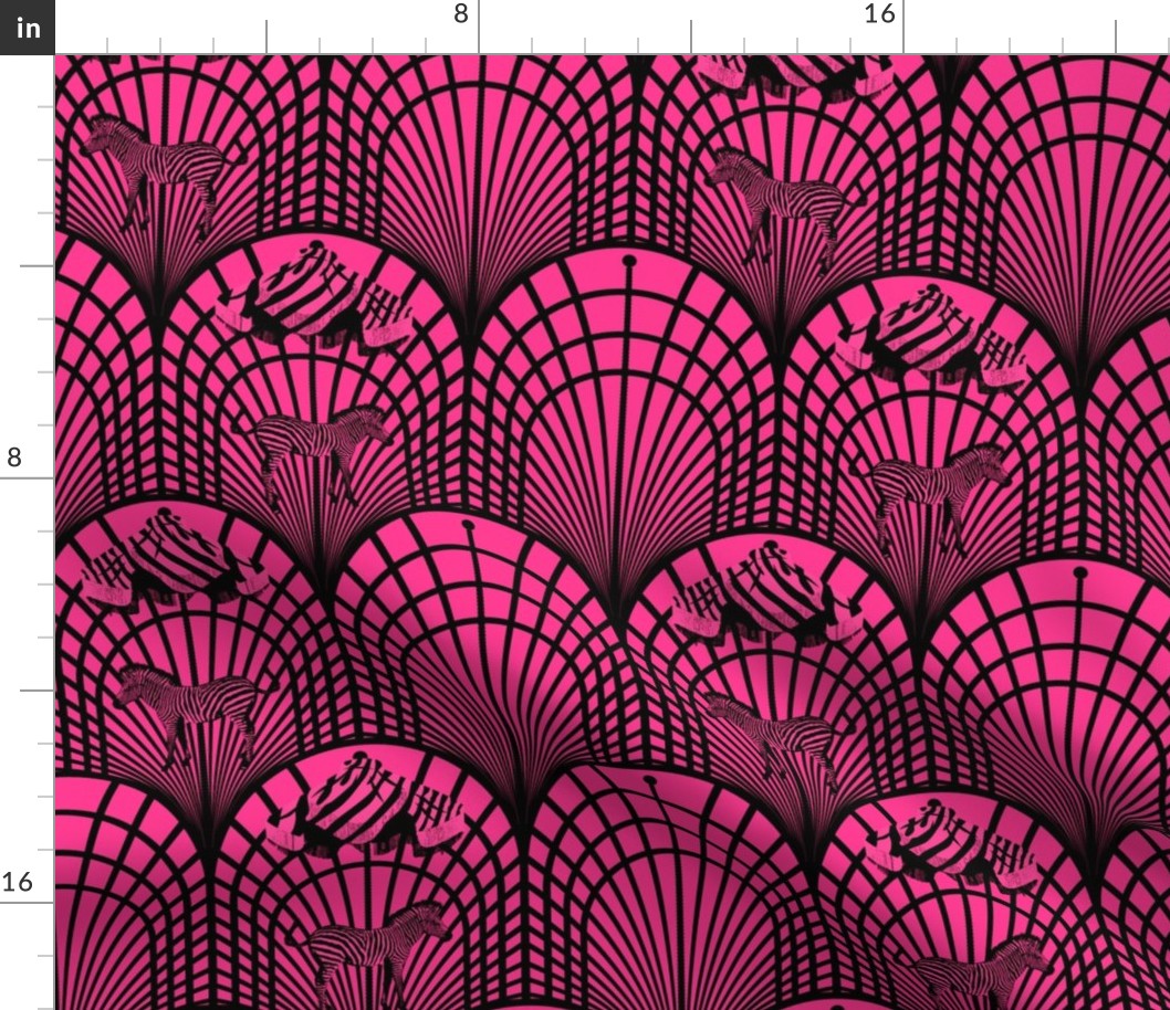 Fuchsia Pink Art Deco Luxe Bold Arches, Flapper Style Maximalist Animal Print, 1920s Deco Maximalist Creature, Maximalist Deco Wildlife Print, Maximalist Deco Sun Creature, Gatsby Maximalist Animal Luxe, 1920s Deco Playful Fan Print, Whimsical Art Deco