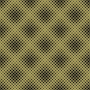 Golden Mesh Woven Diamond Pattern  