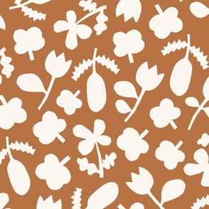 Paper Cut Folk Floral XL | Chestnut