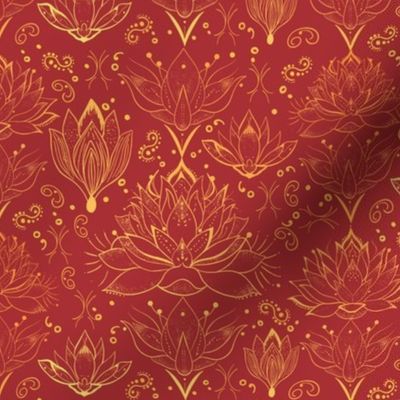 Boho Lotus Elegance (red)