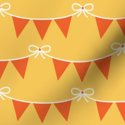 Banners and Bows Yellow - Medium