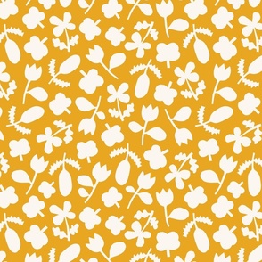 Paper Cut Folk Floral | Golden Honey