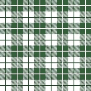 Hunter Green White Plaid