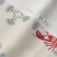 M - Lobster Shell Tassel Stripes - Warm Linen