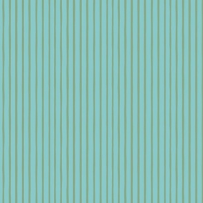 Simple Stripes - Blue and Green - Medium