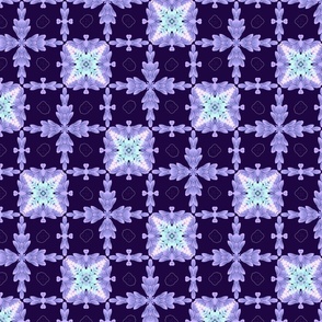 Ilima Pikake Purple | Geometric Diamond Florals