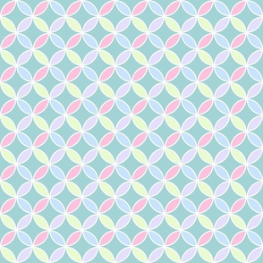 Elegant Geometry: Pastel Circles Pattern (small) - 9 inch