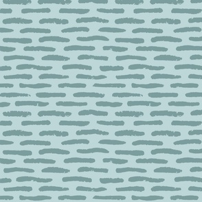 Coastal charm: water ripple dashes in a block print style, horizontal two color abstract