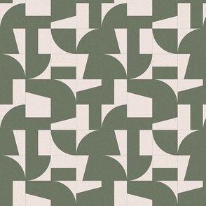 Puzzle Tiles XS - Artichoke Green