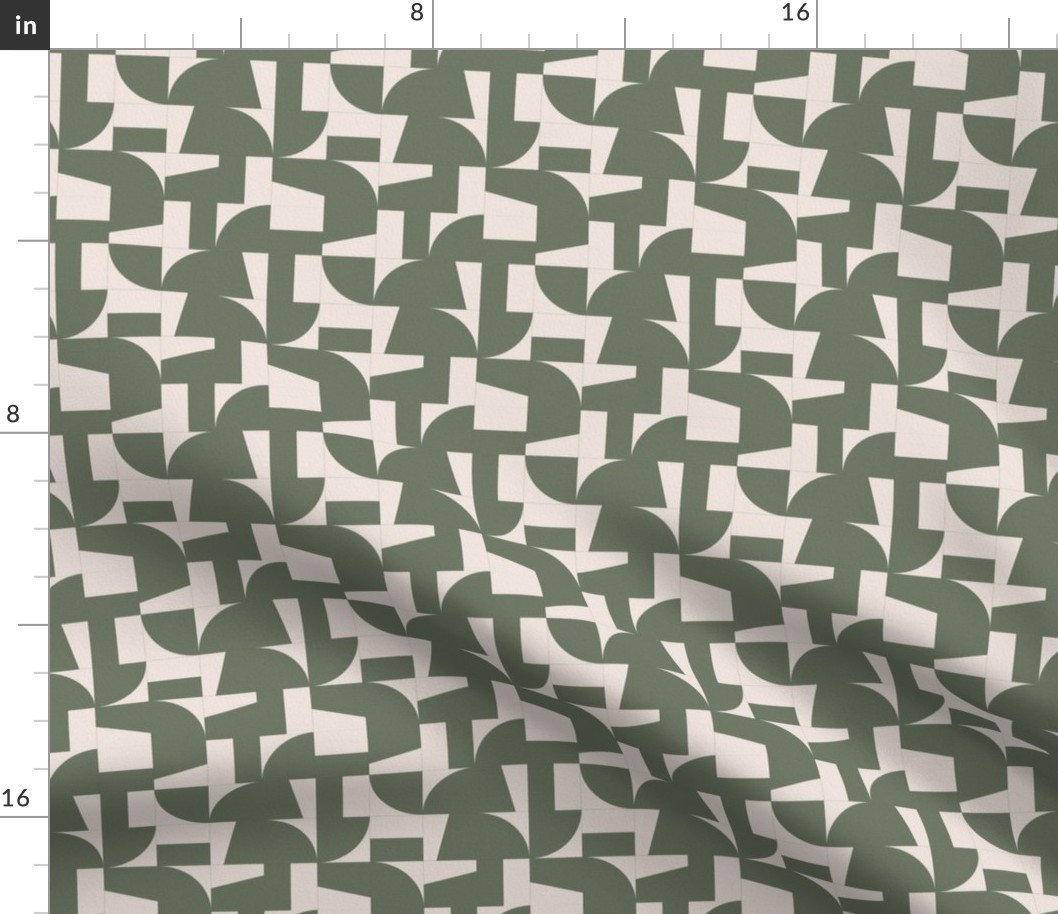 Puzzle Tiles XS - Artichoke Green