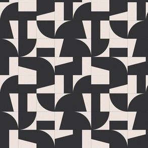 Puzzle Tiles XS - Black and White