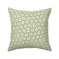textured circle squiggles - bold - abstract - olive green (small)