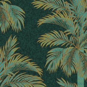 Vintage Glamour - Hollywood Regency - The Palm Tree - Vibrance