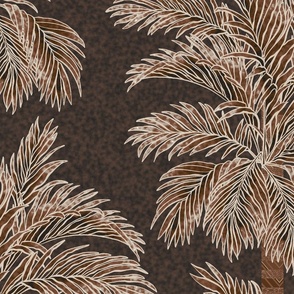 Vintage Glamour - Hollywood Regency - The Palm Tree - Soft Neutrals