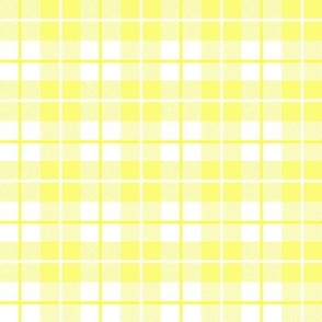 Pale Yellow and White Plaid