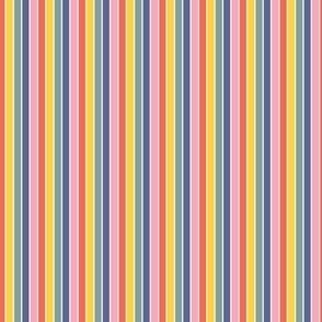 Modern Vertical Rainbow Stripes  - Small