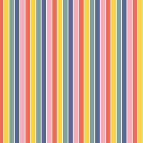 Modern Vertical Rainbow Stripes  - Medium