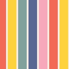 Modern Vertical Rainbow Stripes  - Jumbo / XL